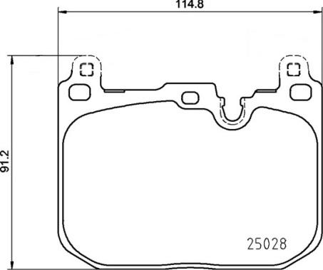 Brembo P 06 110 - Kit pastiglie freno, Freno a disco autozon.pro