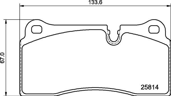 Brembo P 06 111 - Kit pastiglie freno, Freno a disco autozon.pro