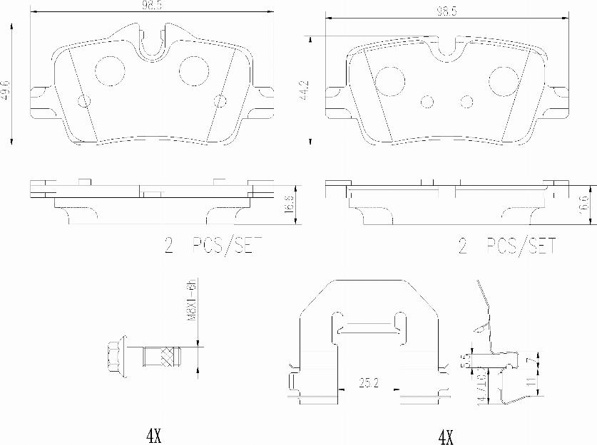 Brembo P06113N - Kit pastiglie freno, Freno a disco autozon.pro