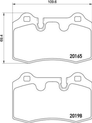 Brembo P 02 003 - Kit pastiglie freno, Freno a disco autozon.pro