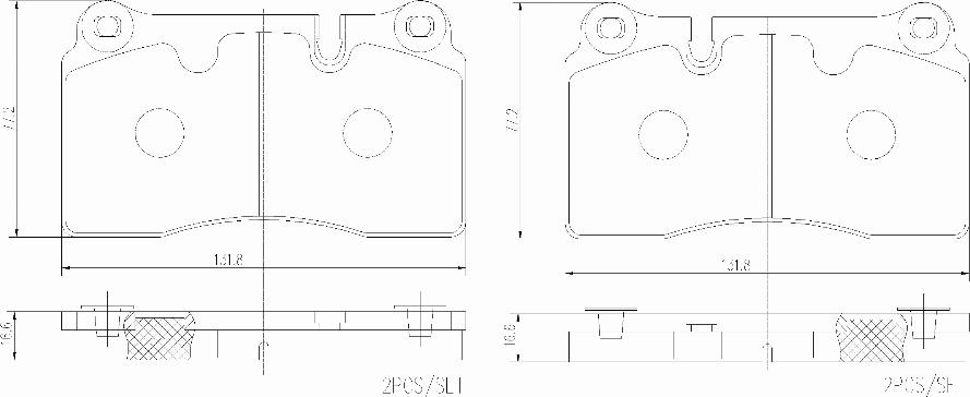 Brembo P02002N - Kit pastiglie freno, Freno a disco autozon.pro