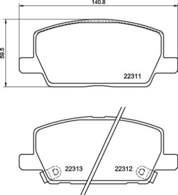 Brembo P 07 012 - Kit pastiglie freno, Freno a disco autozon.pro