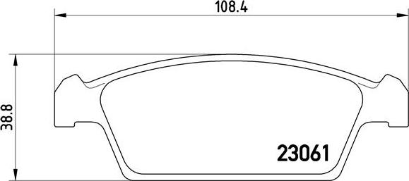 Brembo P 15 001 - Kit pastiglie freno, Freno a disco autozon.pro