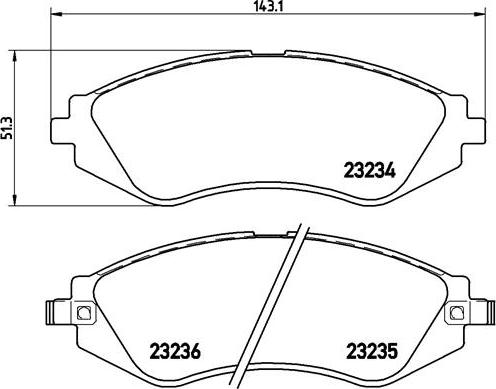 Brembo P 15 002 - Kit pastiglie freno, Freno a disco autozon.pro