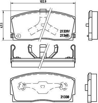 Brembo P 16 005 - Kit pastiglie freno, Freno a disco autozon.pro