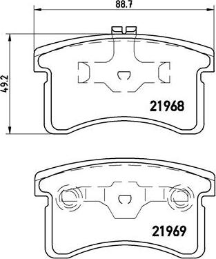 Brembo P 16 006 - Kit pastiglie freno, Freno a disco autozon.pro