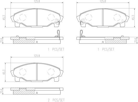 Brembo P16007N - Kit pastiglie freno, Freno a disco autozon.pro