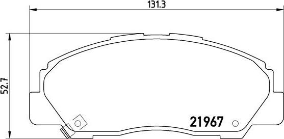 Brembo P 16 010 - Kit pastiglie freno, Freno a disco autozon.pro