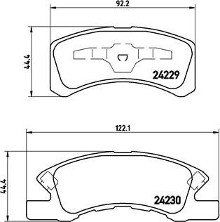 Brembo P 16 011 - Kit pastiglie freno, Freno a disco autozon.pro