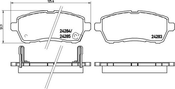 Brembo P 16 013X - Kit pastiglie freno, Freno a disco autozon.pro