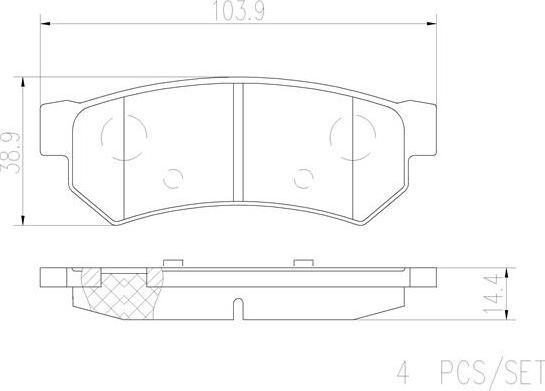 Brembo P10053N - Kit pastiglie freno, Freno a disco autozon.pro