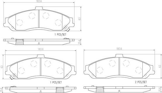 Brembo P10052N - Kit pastiglie freno, Freno a disco autozon.pro