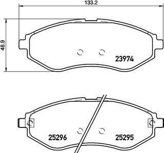 Brembo P 10 057 - Kit pastiglie freno, Freno a disco autozon.pro