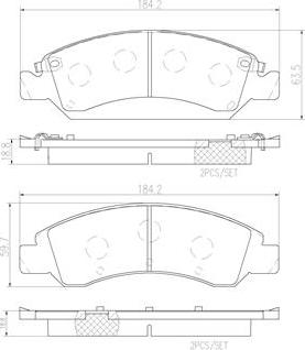 Brembo P10065N - Kit pastiglie freno, Freno a disco autozon.pro