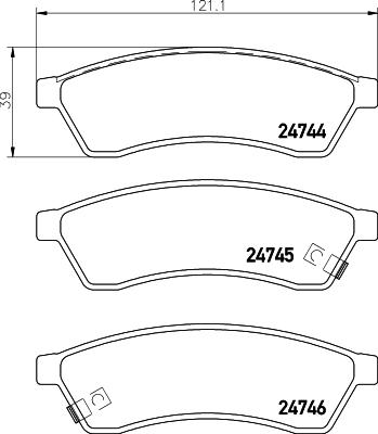 Brembo P10060N - Kit pastiglie freno, Freno a disco autozon.pro