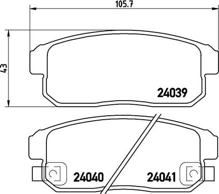 Suzuki 5580060J00000 - Kit pastiglie freno, Freno a disco autozon.pro