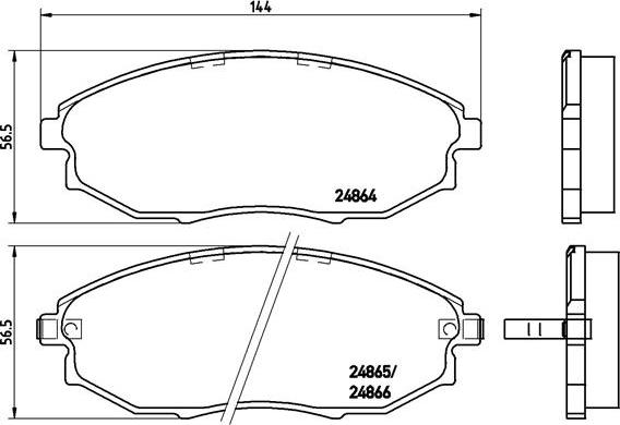 Brembo P 10 007 - Kit pastiglie freno, Freno a disco autozon.pro