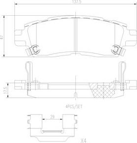 Brembo P10010N - Kit pastiglie freno, Freno a disco autozon.pro