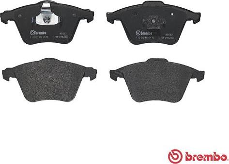 Brembo P 10 012 - Kit pastiglie freno, Freno a disco autozon.pro