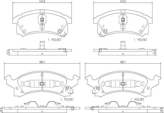 Brembo P10038N - Kit pastiglie freno, Freno a disco autozon.pro