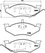 Brembo P 11 005 - Kit pastiglie freno, Freno a disco autozon.pro