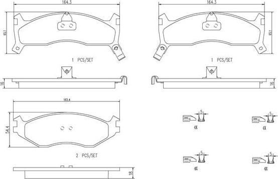 Brembo P11006N - Kit pastiglie freno, Freno a disco autozon.pro