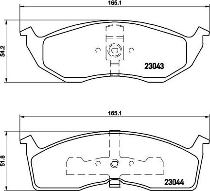 Brembo P 11 008 - Kit pastiglie freno, Freno a disco autozon.pro