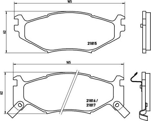 Brembo P 11 007 - Kit pastiglie freno, Freno a disco autozon.pro