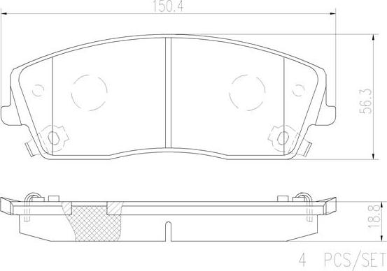 Brembo P11019N - Kit pastiglie freno, Freno a disco autozon.pro