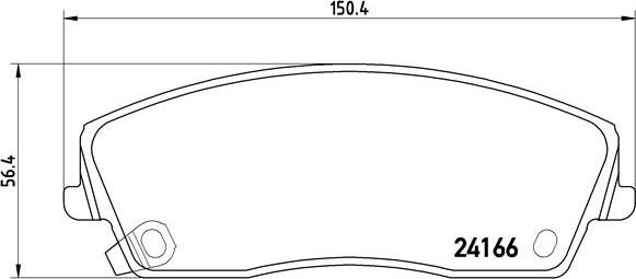 Brembo P 11 019 - Kit pastiglie freno, Freno a disco autozon.pro