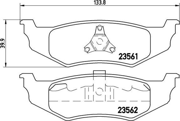 Brembo P 11 010 - Kit pastiglie freno, Freno a disco autozon.pro