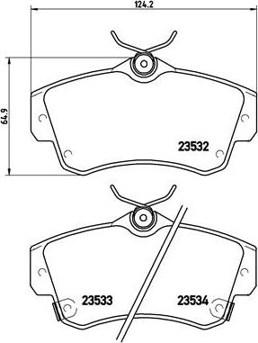 Brembo P 11 012 - Kit pastiglie freno, Freno a disco autozon.pro