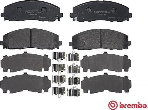 Brembo P 11 035 - Kit pastiglie freno, Freno a disco autozon.pro