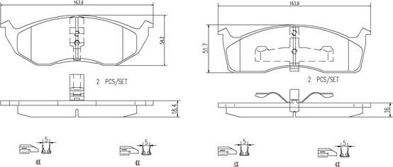 Brembo P11030N - Kit pastiglie freno, Freno a disco autozon.pro