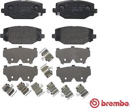 Brembo P 11 032 - Kit pastiglie freno, Freno a disco autozon.pro