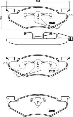 Brembo P 11 020 - Kit pastiglie freno, Freno a disco autozon.pro