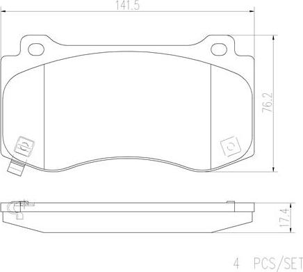 Brembo P11023N - Kit pastiglie freno, Freno a disco autozon.pro