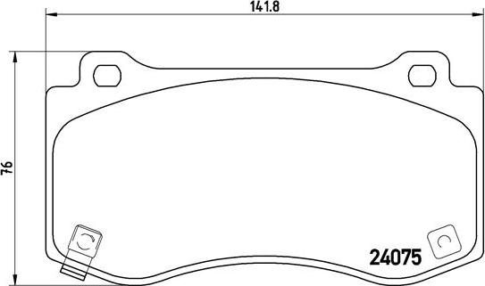 Brembo P 11 023 - Kit pastiglie freno, Freno a disco autozon.pro