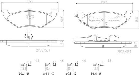 Brembo P11027N - Kit pastiglie freno, Freno a disco autozon.pro