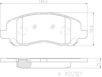 Brembo P18001N - Kit pastiglie freno, Freno a disco autozon.pro