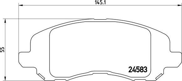 Brembo P 18 001 - Kit pastiglie freno, Freno a disco autozon.pro