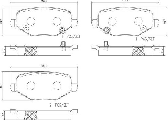 Brembo P18029N - Kit pastiglie freno, Freno a disco autozon.pro