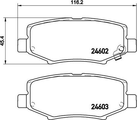 Brembo P 18 024 - Kit pastiglie freno, Freno a disco autozon.pro