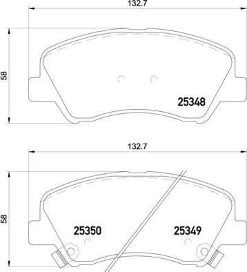 Brembo P 18 025 - Kit pastiglie freno, Freno a disco autozon.pro