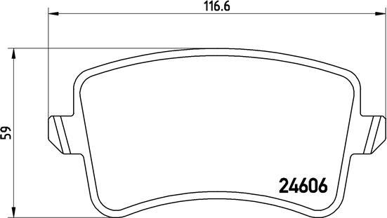 Brembo P 85 099 - Kit pastiglie freno, Freno a disco autozon.pro