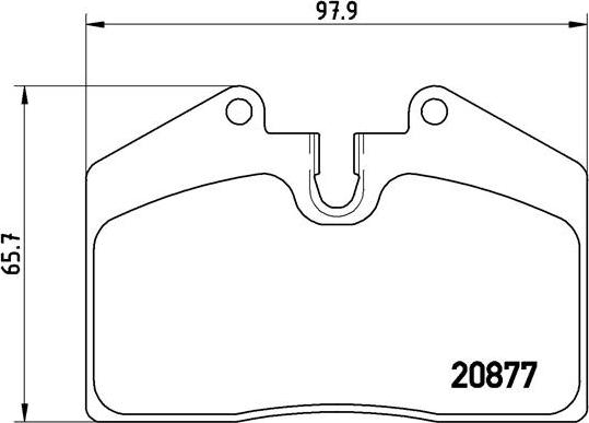 Brembo P 85 094 - Kit pastiglie freno, Freno a disco autozon.pro