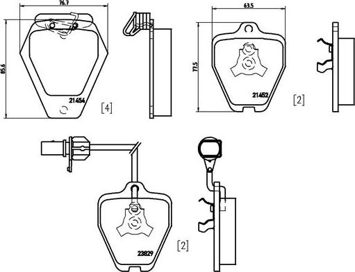 Brembo P 85 096 - Kit pastiglie freno, Freno a disco autozon.pro