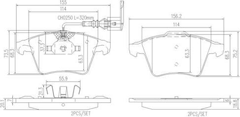 Brembo P85090N - Kit pastiglie freno, Freno a disco autozon.pro