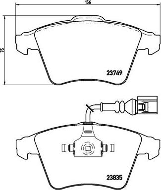 Brembo P 85 090 - Kit pastiglie freno, Freno a disco autozon.pro