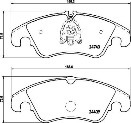 Brembo P 85 098X - Kit pastiglie freno, Freno a disco autozon.pro